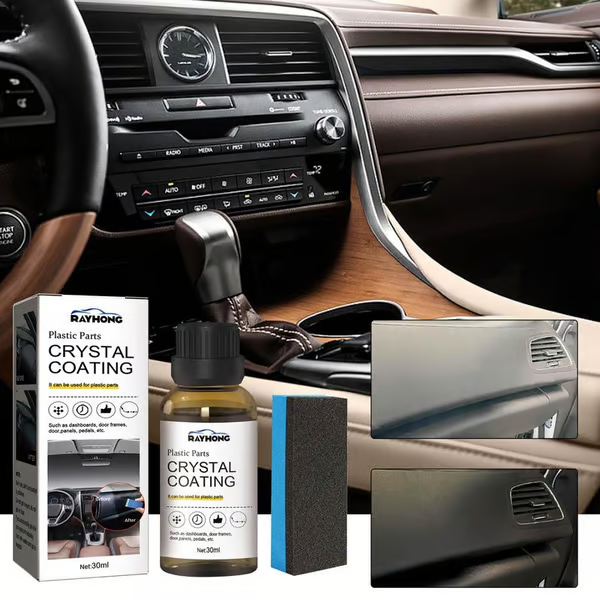 Plastic Parts Crystal Coating ~ Restore faded interiors in one swipe