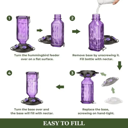 Hummingbird Feeder ~ Turn your backyard into a hummingbird haven