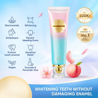 Niacinamide Whitening Toothpaste ~ Whiter teeth, zero pain, real results