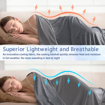 Summer Cooling Blanket / Instantly chill your nights, sleep dry and deep.