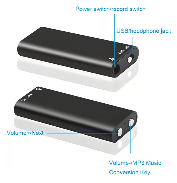 Discreet Voice Recorder ~ Capture clear audio anytime, anywhere-