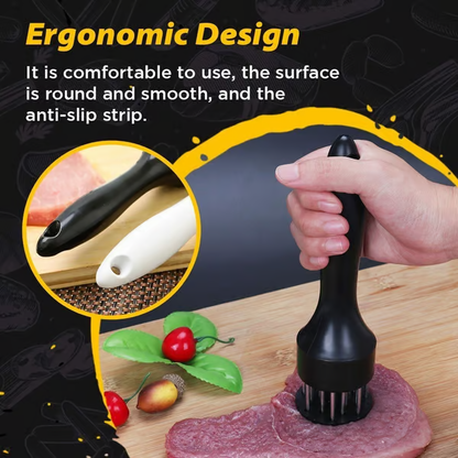 Stainless Steel Meat Tenderizer ~ Turn any cut into a steakhouse-quality bite