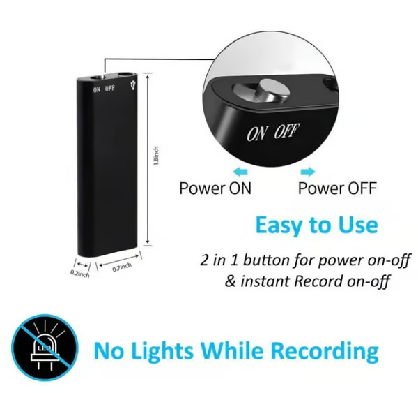 Discreet Voice Recorder ~ Capture clear audio anytime, anywhere-