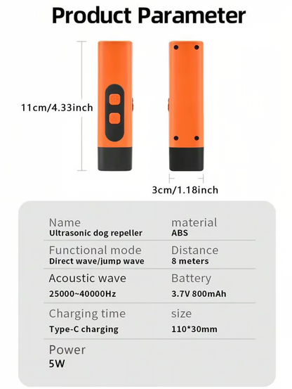 Ultrasonic Dog Bark Deterrent Device ~ Stop unwanted barking and protect your space instantly