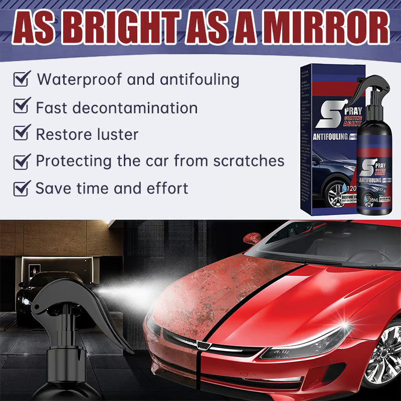 Car Restore Spray ~ Glossy, mirror-like finish in minutes.