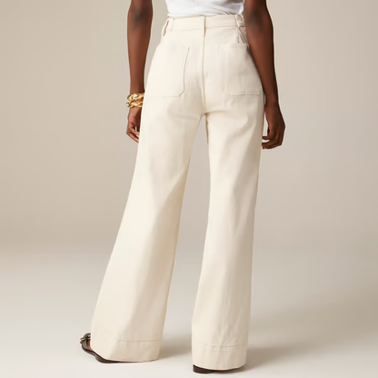 Tummy Control Sailor Wide Leg Trouser ~ Flatten your belly and fake longer legs in seconds
