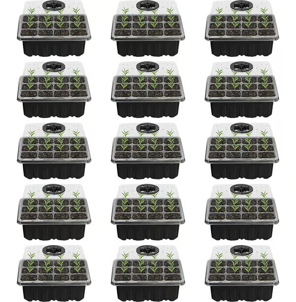 Adjustable Humidity Seed Starter Trays ~ Grow herbs and veggies with ease.