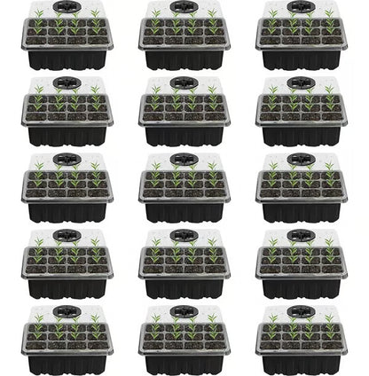 Adjustable Humidity Seed Starter Trays ~ Grow herbs and veggies with ease.