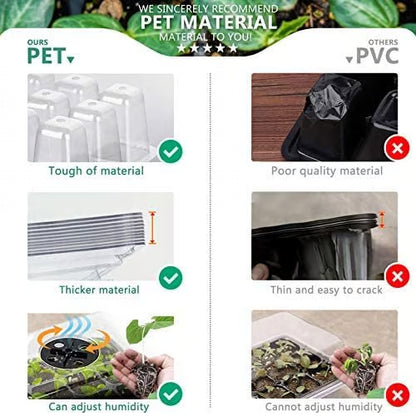 Adjustable Humidity Seed Starter Trays ~ Grow herbs and veggies with ease.