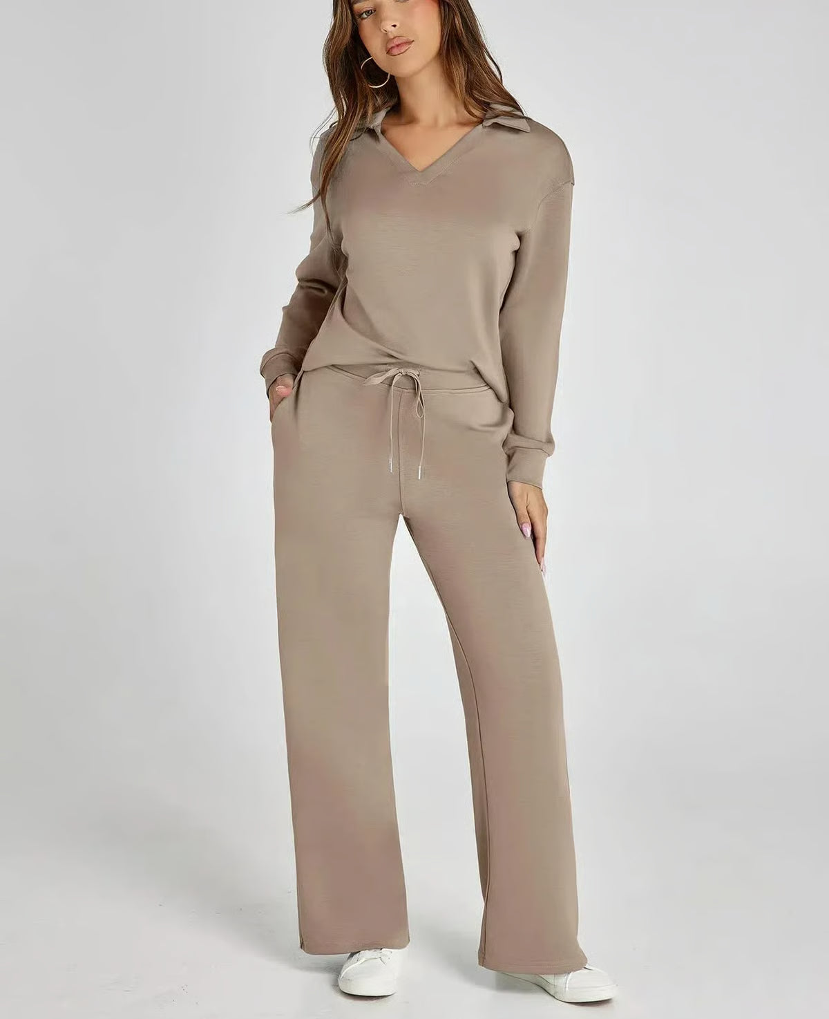 2-Piece Sweatsuit Set ~ Street-ready style with stay-home comfort.