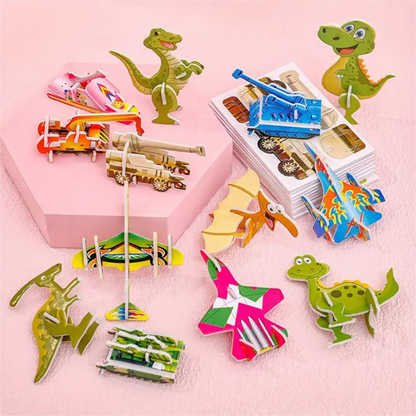 Educational 3D Cartoon Puzzle ~ Keep little hands busy and imaginations big.