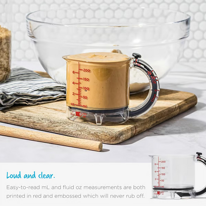 4-in-1 Adjustable Measuring Cup ▶︎ From flour to honey, one cup rules them all