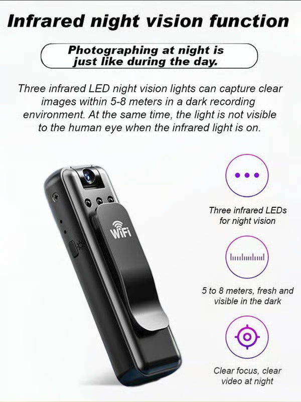 Infrared Night Vision Portable Recorder ~ Discreet surveillance with infrared clarity.