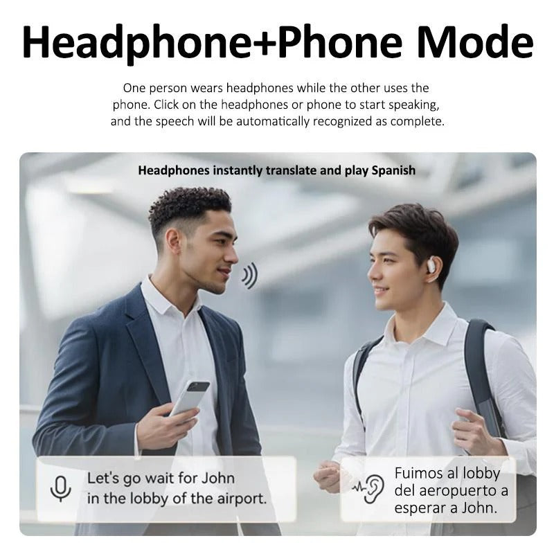 AI Translator Earbuds | Real-time translation for seamless global communication-